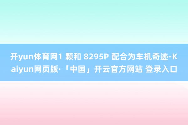 开yun体育网1 颗和 8295P 配合为车机奇迹-Kaiyun网页版·「中国」开云官方网站 登录入口