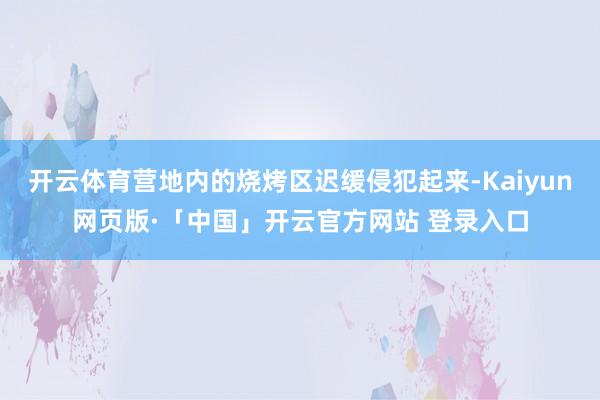 开云体育营地内的烧烤区迟缓侵犯起来-Kaiyun网页版·「中国」开云官方网站 登录入口