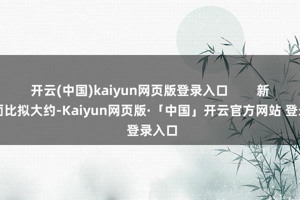 开云(中国)kaiyun网页版登录入口        新车侧面比拟大约-Kaiyun网页版·「中国」开云官方网站 登录入口